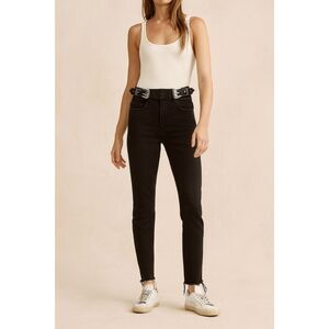GRLFRND Black Zoey Western Buckle Jeans Pants Trousers   Women's Size 26